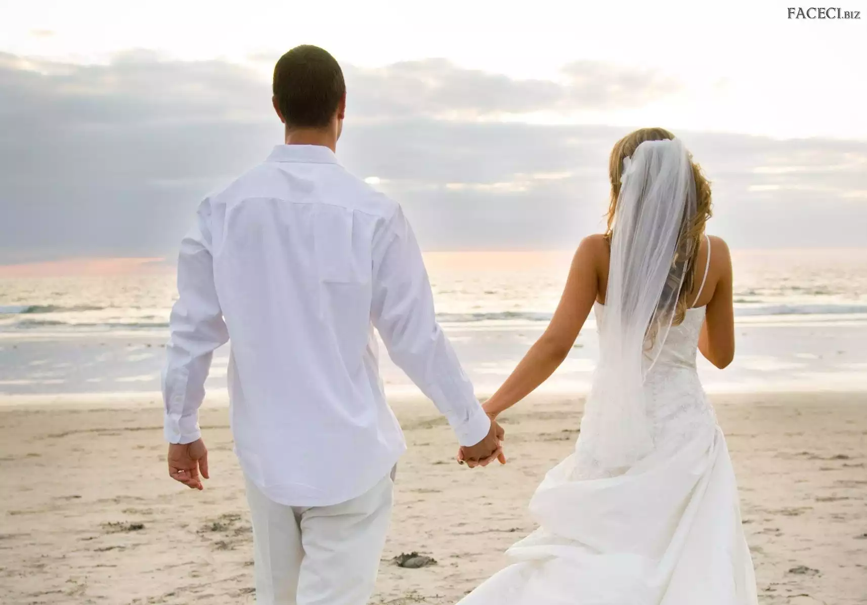 Plaża, Młoda, Para