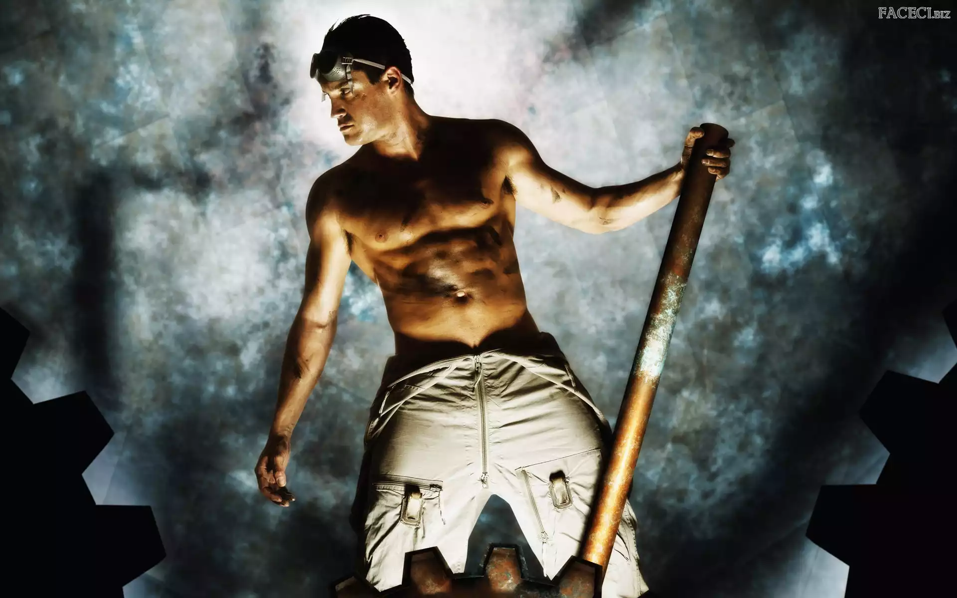 Przekładnia, Umięśniony, Facet